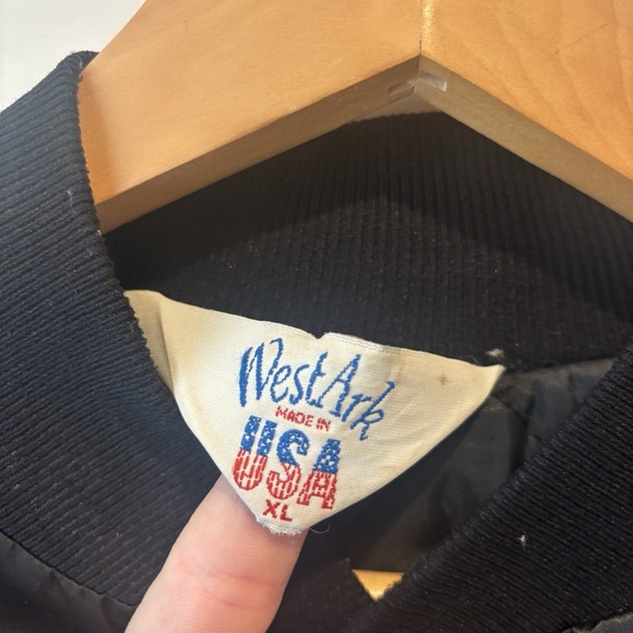 U.S XPRESS  Enterprises Trucking Jacket MADE IN USA Men's XL *FLAW* Button Snap - Picture 5 of 9